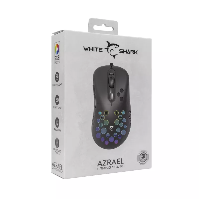 Mouse White Shark GM-5013 Azrael Black USB