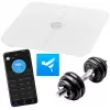 Bathroom scale Adler AD 8187 — max weight 180 kg, accuracy 100 g, BMI measurement, white