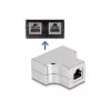 DeLOCK RJ45 Splitter T Adapter 1 x RJ45 jack to 2 x RJ45 jack Cat.5e STP