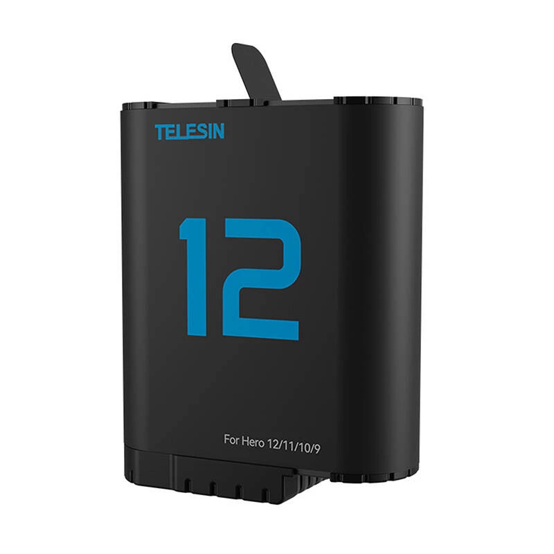 Lithium Rechargeable Battery for GoPro Hero 12/11/10/9, Telesin (blue)