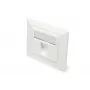 Digitus | Wallplate for Keystone Modules, German type, middle plate 50x50 mm, frame 80x80 mm | DN-93811