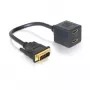Adapter DVI 25 male to 2x HDMI female 0.2 m DeLOCK 65069
