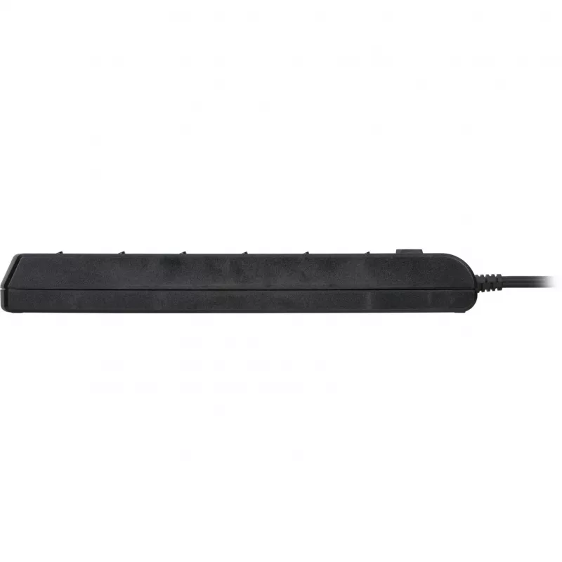 Brennenstuhl Power Strip individually switchable 6-way - to 6 different devices switch individually with ease, 2m Cable, black