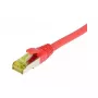 Patch Cable RJ45, CAT6A 500Mhz, 0,5m, Red, S-STP(S/FTP), TPE/LSZH(Ultraflex), AWG26, with Cat.7 Raw Cable, Synergy 21 (S217714)