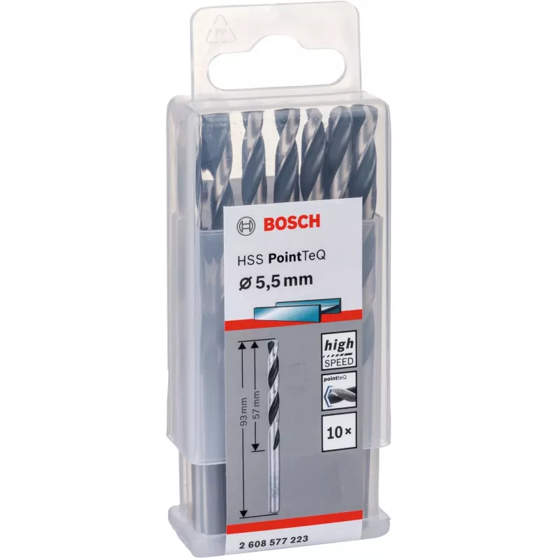 Twist Drill Bit Bosch HSS PointTeQ 5.5 mm 10 pcs