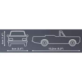 Cobi construction toy Opel Rekord C 1700 L Cabriolet model kit, scale model build set