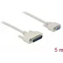 Serial cable DELOCK 86876 D-Sub 25 Pin to D-Sub 9 Pin, beige, 5 m