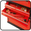 Tool box YATO YT-09107 metal 495x252x180 mm, black/red, 6 kg, 2 compartments, lockable