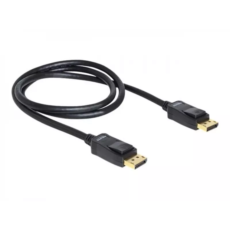 DisplayPort Cable DeLOCK 82423 1m Male to Male Black
