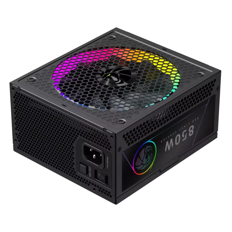 Gamemax Power Supply, 80 PLUS, Gold | RGB 850G | 850 W