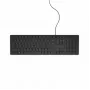 Wired USB Keyboard Dell KB216 German layout Black — compact full-size keyboard with numeric keypad