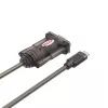 Unitek Y-1105K USB-C to RS-232 Adapter, 1.5 m, Black