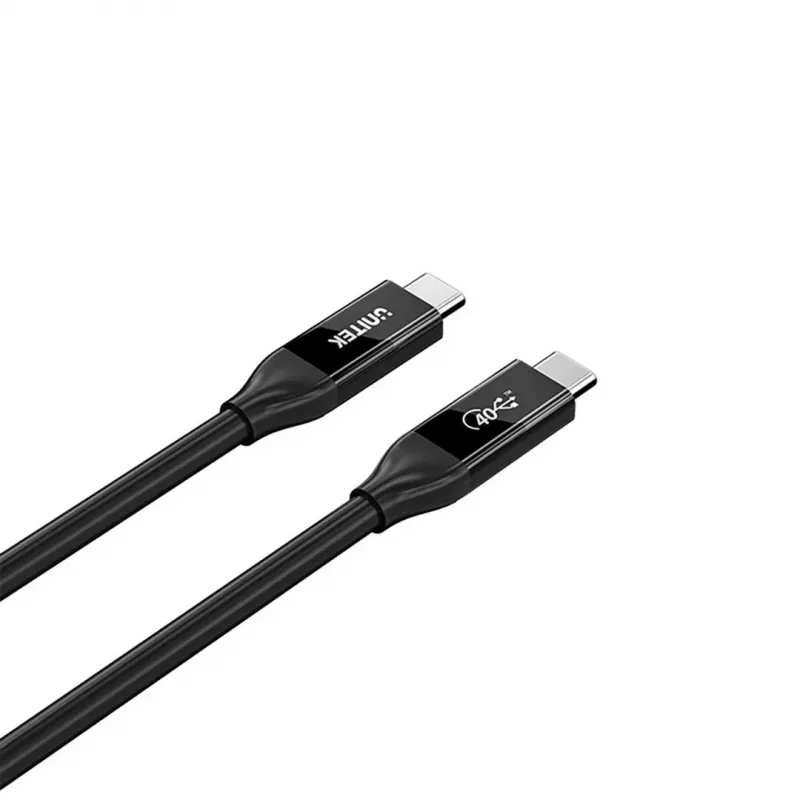 USB-C cable Unitek C14100ABK01-2M — 2 m, 100W power delivery, 40 Gbps data