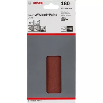Bosch C430 Expert for Wood and Paint, Sanding sheet, Fine grit, P180, Synthetic resin, Finishing work, Removing paint, Paint, Wood