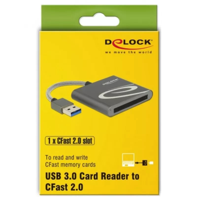 Card Reader DeLOCK 91525 USB 3.2 Gen 1 Grey