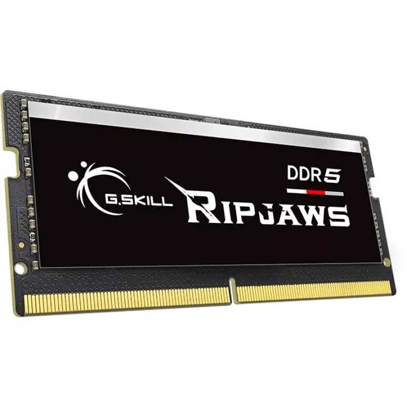 SO-DIMM 32 GB DDR5-4800 (2x 16 GB) Dual-Kit, Arbeitsspeicher schwarz, F5-4800S3434A16GX2-RS, Ripjaws, INTEL XMP