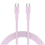 CANYON cable OnWire 60CL C-C 60W COLOR Braided 1m Pink