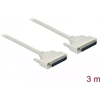 Serial cable DELOCK 86880, D-Sub 37‑pin to D-Sub, beige, 3 m