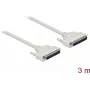 Serial cable DELOCK 86880, D-Sub 37‑pin to D-Sub, beige, 3 m