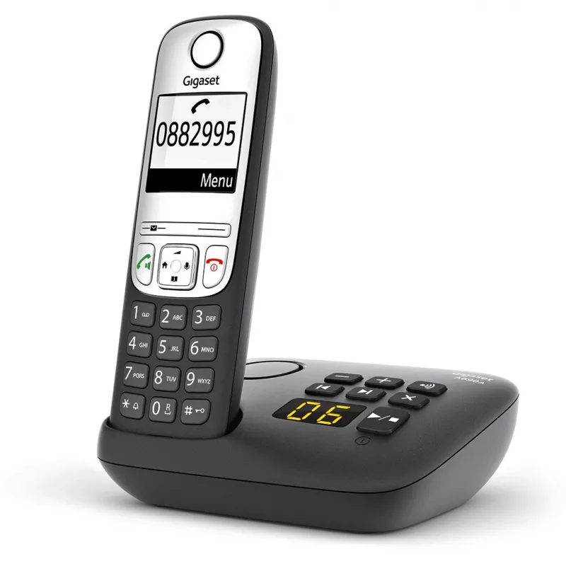 Gigaset A690A - Analogue/DECT phone - Wireless handset - Hands-free system - 100 entries - Black (S30852-H2830-B101)