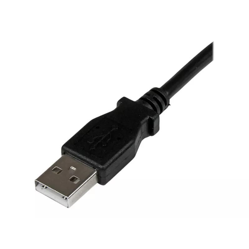 StarTech.com 2m USB 2.0 A to Right Angle B Cable - M/M, 2 m, USB A, USB B, USB 2.0, 0.48 Gbit/s, Black