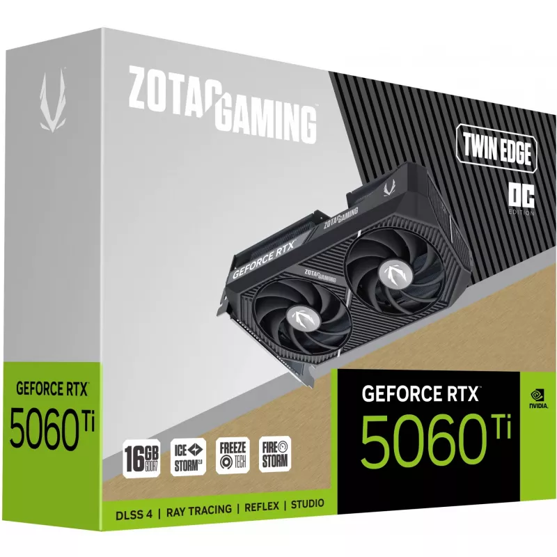 ZOTAC GAMING GeForce RTX 5060 Ti Twin Edge OC 16GB GDDR7 Graphics Card