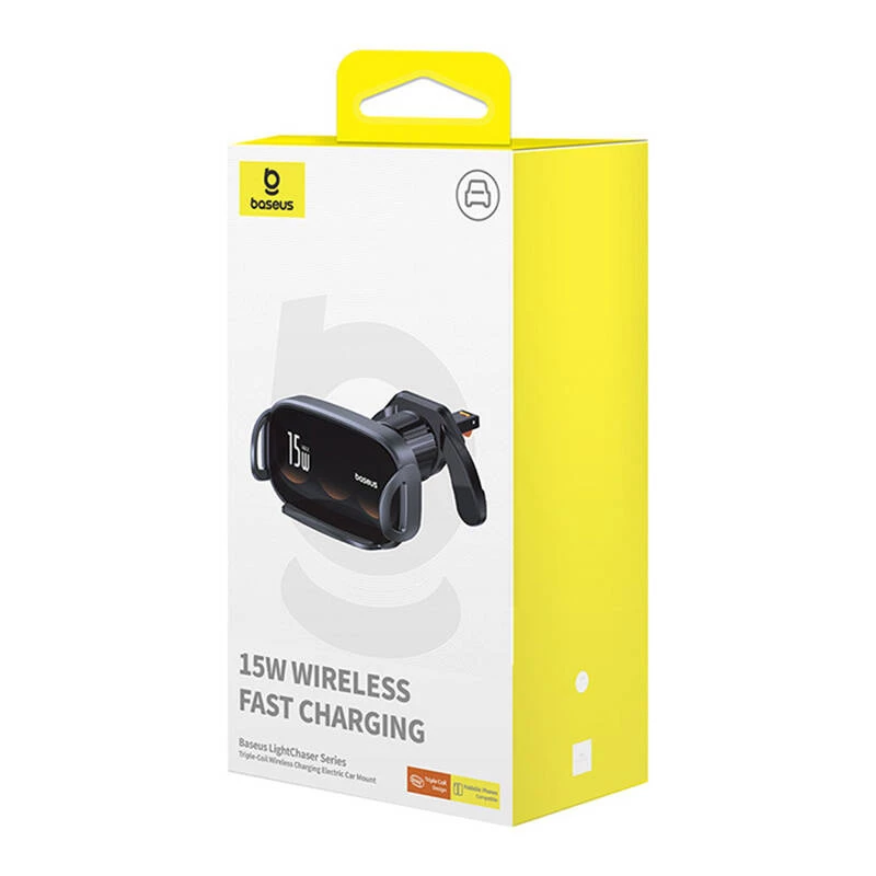 USB cable Baseus LightChaser 15W Qi Arç Chzı-Siyah