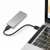 Aluminum enclosure QOLTEC 51833 for M.2 SSD, SATA to USB 3.0, supports up to 2TB
