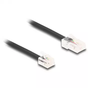 DeLOCK Telephone Cable RJ45 plug to RJ11 plug black 10 m
