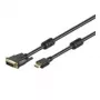 Wentronic Goobay HDMI™ / DVI-D Cable, Black, 1 m - 19pol. HDMI™-Plug>DVI-D (18+1) Plug (51579)