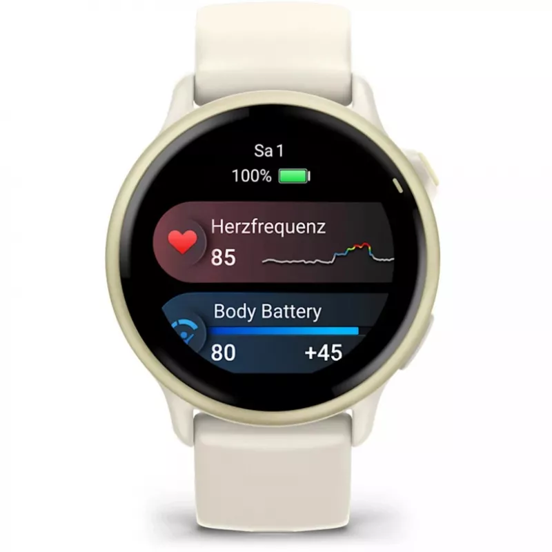 Garmin vívoactive 6 3.05 cm (1.2) AMOLED 42 mm Digital 390 x 390 pixels Touchscreen White Wi-Fi GPS (satellite)