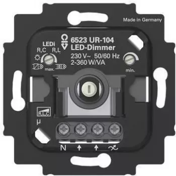 BUSCH JAEGER BJ LED-Dimmer.2+3 wire 6523 UR-104m.N Terminal (2CKA006512A0353)