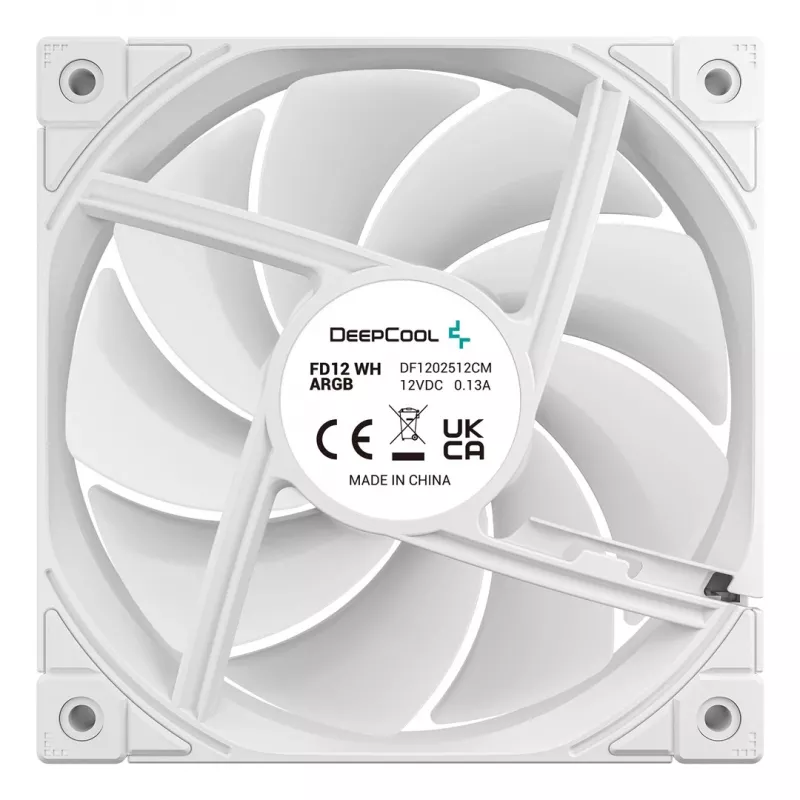 Fan DeepCool FD12 ARGB WH-3 in 1 12 cm White 3 pc Maximum air pressure 2.56 mmH2O