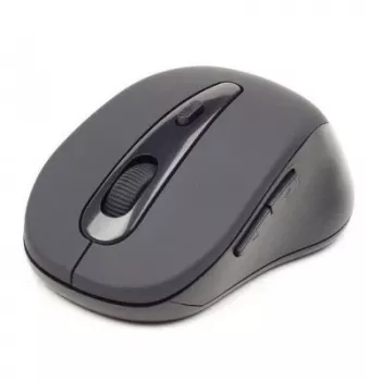 Wireless Bluetooth optical mouse GEMBIRD MUSWB2 — right-hand, 1600 DPI, 6-button, black/grey, AAA battery