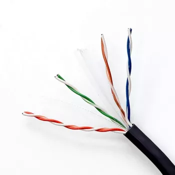 UTP patchcord cable QOLTEC CAT6 100 m black