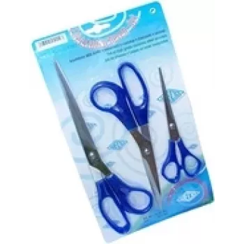 Scissors set WEDO 977 303 — 3-piece stainless steel scissors, lengths 160 mm, 210 mm, 255 mm