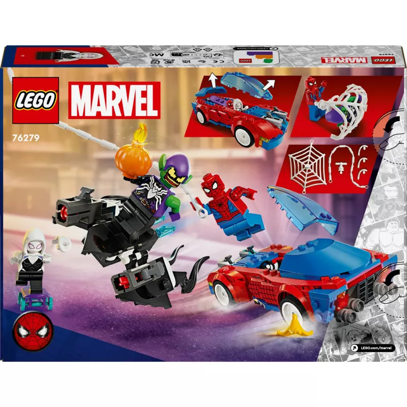 Lego Marvel 76279 Spider-Man Race Car & Venom Green Goblin Buildable Playset