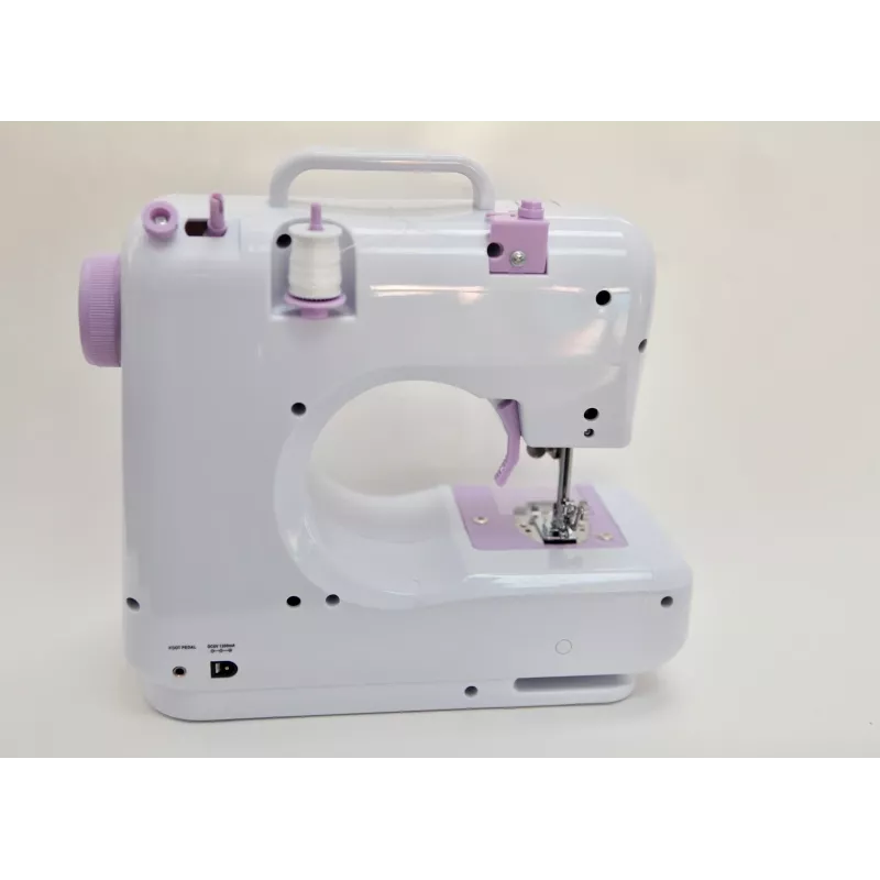 Semi-automatic sewing machine Łucznik Mini — Electric, 3 stitch patterns, 4-step buttonhole, free arm