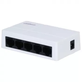 Network switch DAHUA SG1005L-EUR 5-port 10/100 Mbps with 1 Gigabit uplink