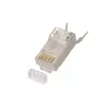 RJ45 connector Extralink CAT6A FTP 8P8C, transparent, male/female, 1 pc