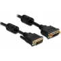 DVI-I Cable DeLOCK 83106 1m Black