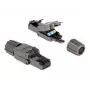 Network Cable DeLOCK RJ45 plug Cat.8.1 STP toolfree Black