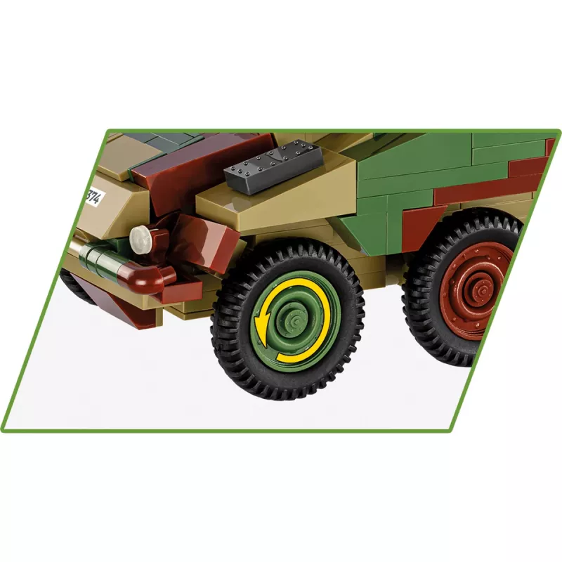 Cobi Historical Collection WWII SD.Vehicle 234/2 Puma Vehicle, Multi