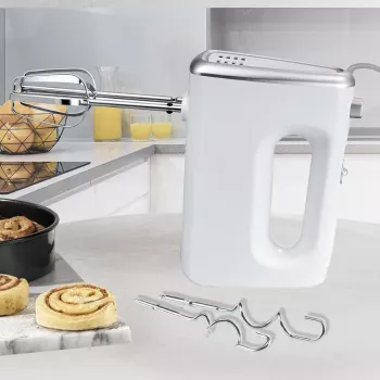 Hand mixer Maestro MR-503, white, handheld electric mixer