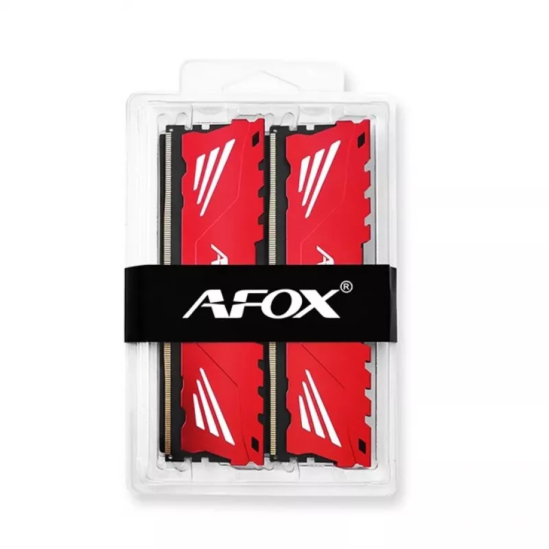 Desktop RAM AFOX GAMING DDR4 2×16GB 32GB 3200MHz CL16 1.35V XMP2 Red