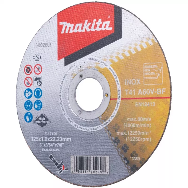 Makita E-17120-12 Cutting Disc straight 125 mm 12 pc(s) (E-17120-12)