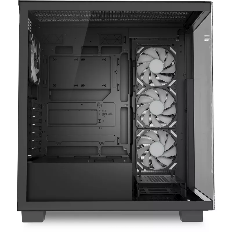 ELITE SHARK CA500 , Tower-Enclosure black, Tempered Glass x 2
