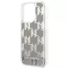 Karl Lagerfeld KLHCP14XLMNMS iPhone 14 Pro Max 6.7 hardcase silver / silver Liquid Glitter Monogram