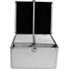 MEDIARANGE BOX76 - Enclosurebox - 300 Disks - Silver - Fleece - Plastic - Wood - 120 mm - Aluminium