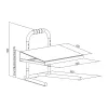Foot Rest LogiLink EO0007 Black